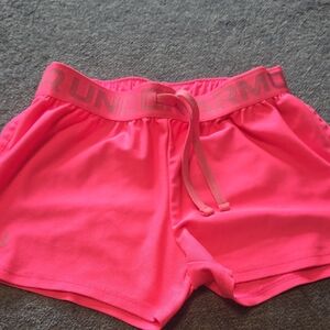 Under Armour Pink Performance Shorts Moisture-Wicking